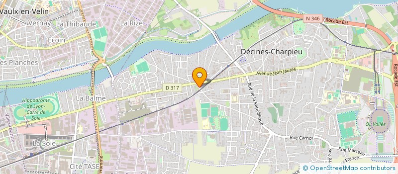 localisation de l'entreprise LA CLEF D'SOL  DECINES-CHARPIEU