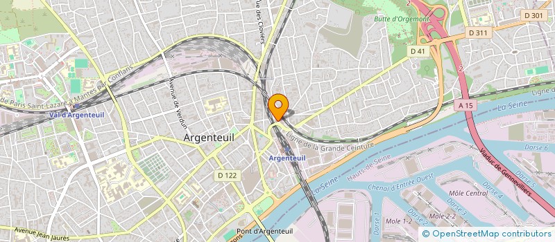 localisation de l'entreprise LA CLEF DE LA GARE à ARGENTEUIL