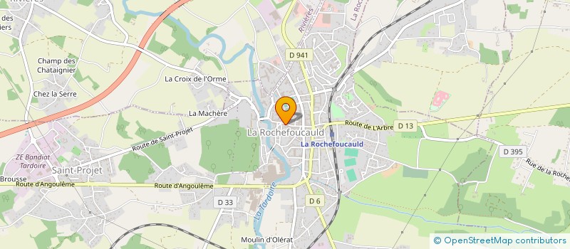 localisation de l'entreprise LA CLEF DE ROCHE  LA ROCHEFOUCAULD-EN-ANGOUMOIS