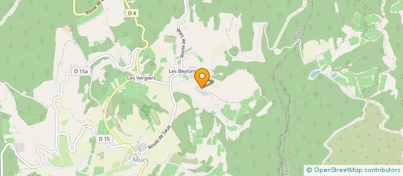 localisation de l'entreprise LA CLEF DE VOUTE à MURS