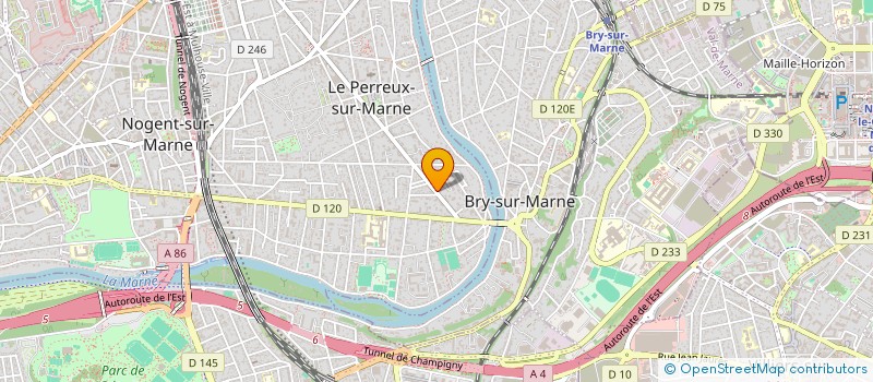 localisation de l'entreprise LA CLEF DES ARTS  LE PERREUX-SUR-MARNE