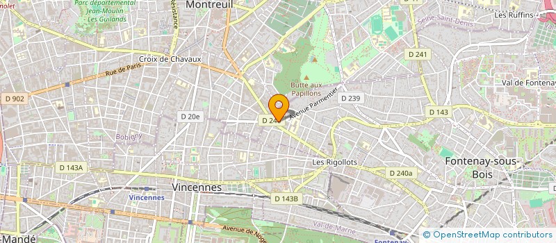 localisation de l'entreprise LA CLEF DES ATOUTS à FONTENAY-SOUS-BOIS