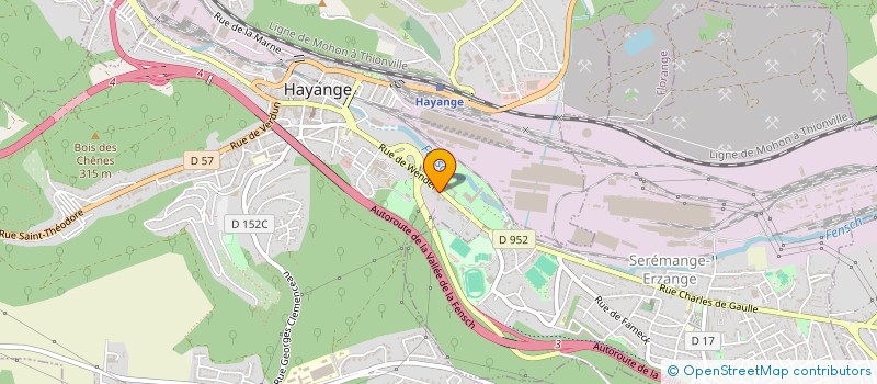 localisation de l'entreprise LA CLEF DES CHAMPS à HAYANGE