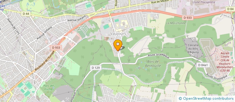 localisation de l'entreprise LA CLEF DES CHAMPS  VAUJOURS