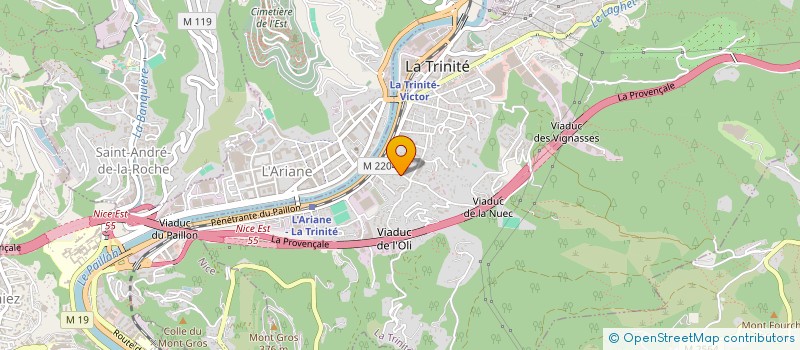 localisation de l'entreprise LA CLEF DES CHAMPS à LA TRINITE
