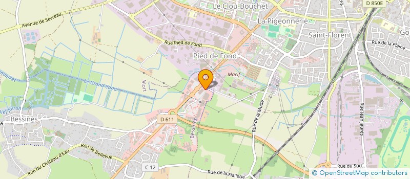 localisation de l'entreprise LA CLEF DES CHAMPS à BESSINES