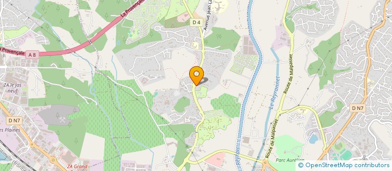 localisation de l'entreprise LA CLEF DES CHAMPS à FREJUS