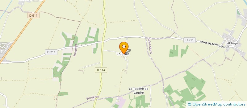 localisation de l'entreprise LA CLEF DES CHAMPS  SURGERES