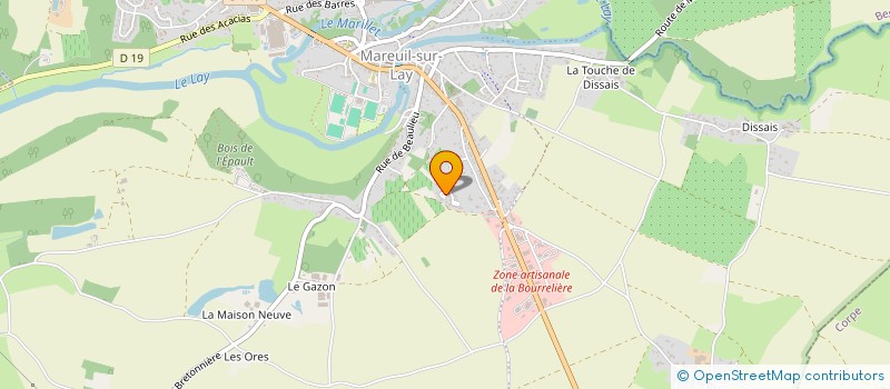 localisation de l'entreprise LA CLEF DES CHAMPS à ROSNAY