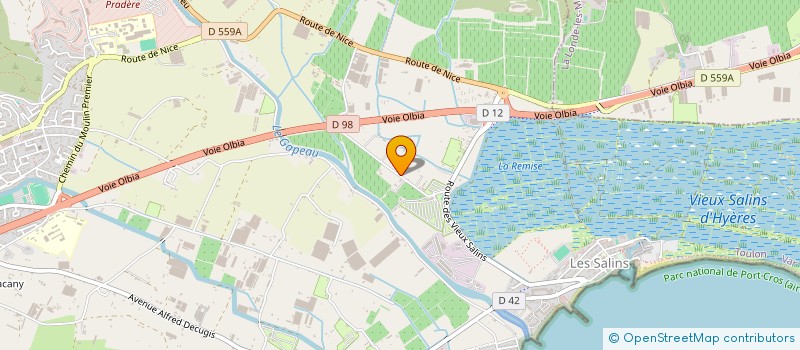 localisation de l'entreprise LA CLEF DES CHAMPS à HYERES