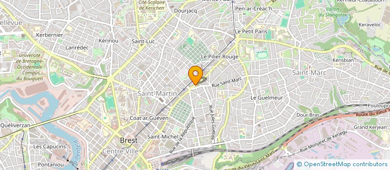 localisation de l'entreprise LA CLEF DES CHAMPS à BREST