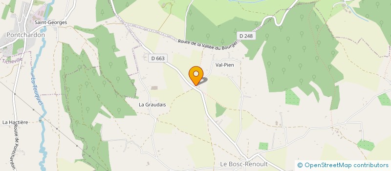 localisation de l'entreprise LA CLEF DES CHAMPS à SAINT AUBIN DE BONNEVAL