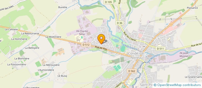 localisation de l'entreprise LA CLEF DES CHAMPS à CONDE-EN-NORMANDIE