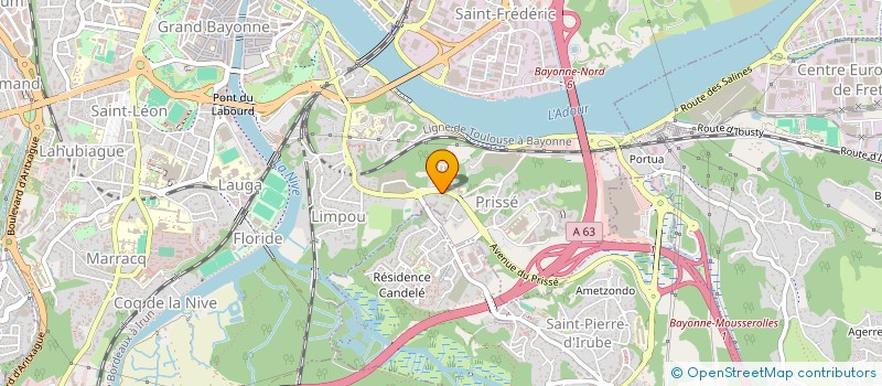 localisation de l'entreprise LA CLEF DES CHAMPS à BAYONNE