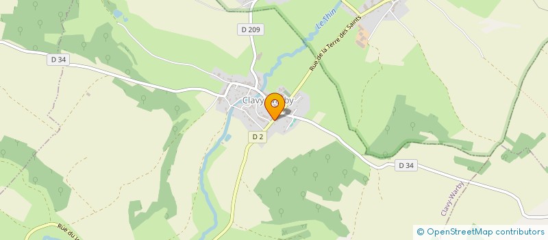 localisation de l'entreprise LA CLEF DES CHAMPS COMPAGNIE THEATRALE DE CLAVY-WARBY  CLAVY-WARBY