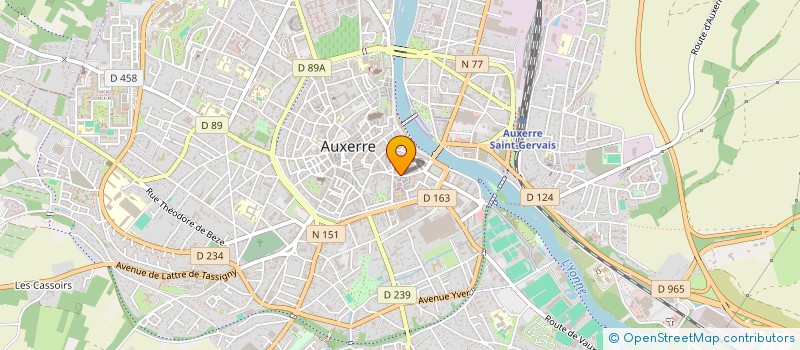 localisation de l'entreprise LA CLEF DES CHANTS à AUXERRE