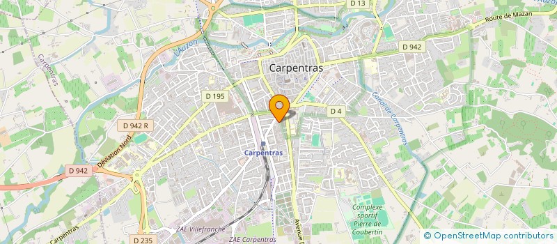 localisation de l'entreprise LA CLEF DES CHANTS à CARPENTRAS