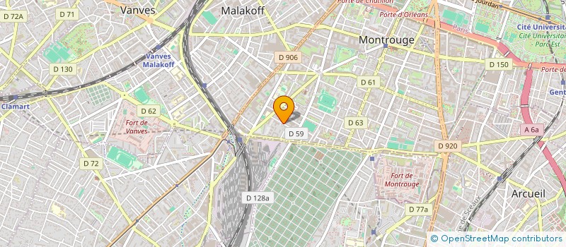 localisation de l'entreprise LA CLEF DES CHANTS ENSEMBLE à MONTROUGE
