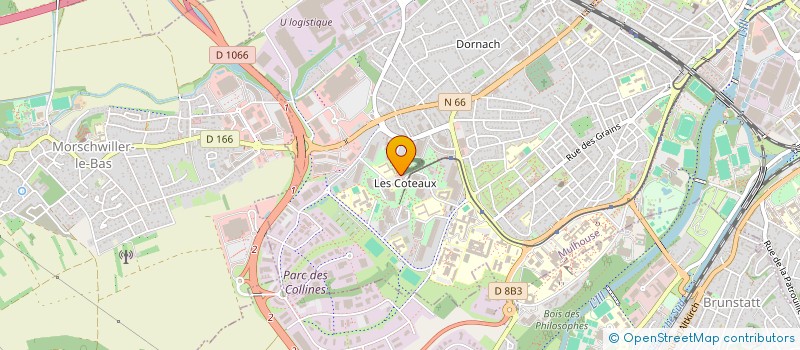 localisation de l'entreprise LA CLEF DES COTEAUX à MULHOUSE