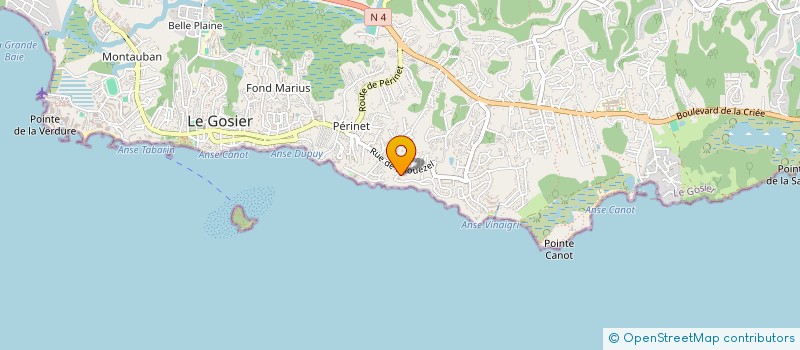 localisation de l'entreprise LA CLEF DES ILES IMMOBILIER à LE GOSIER