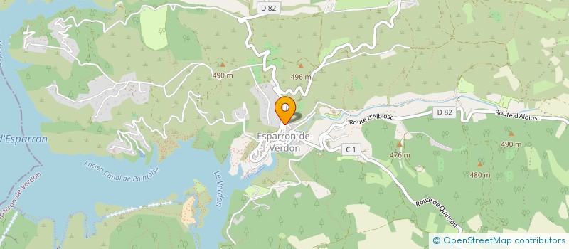 localisation de l'entreprise LA CLEF DES PIERRES  ESPARRON-DE-VERDON