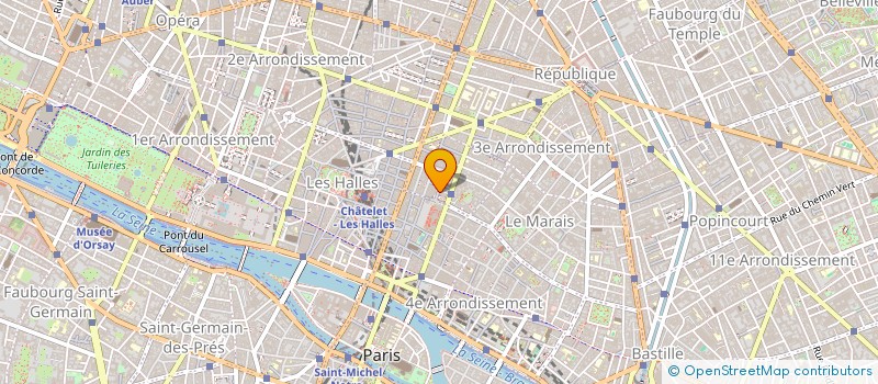 localisation de l'entreprise LA CLEF DES VILLES à PARIS