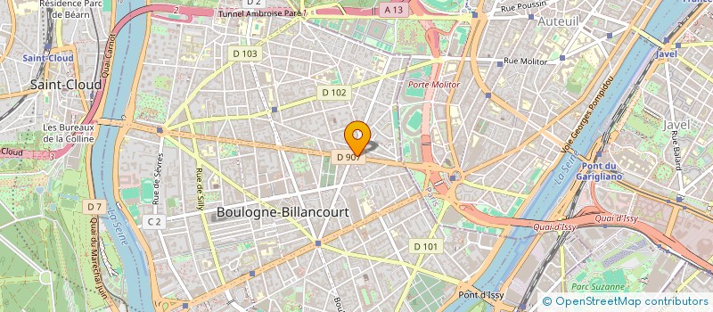 localisation de l'entreprise LA CLEF DES VILLES à BOULOGNE-BILLANCOURT