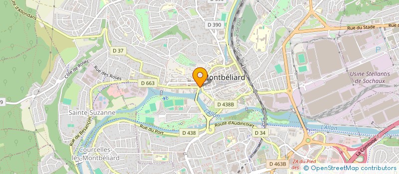 localisation de l'entreprise LA CLEF DU BONHEUR à MONTBELIARD