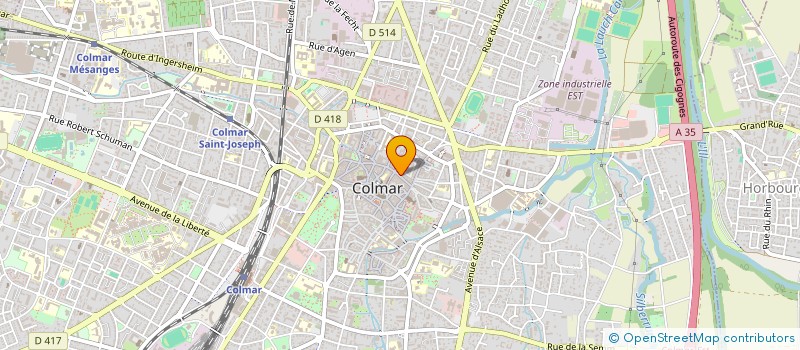 localisation de l'entreprise LA CLEF DU BONHEUR  COLMAR