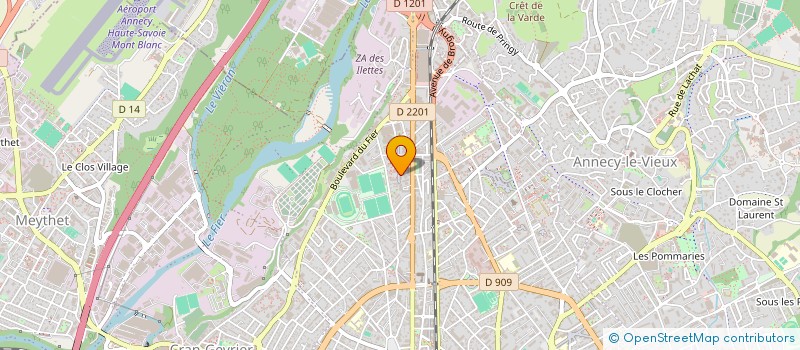 localisation de l'entreprise LA CLEF DU CHANT à ANNECY