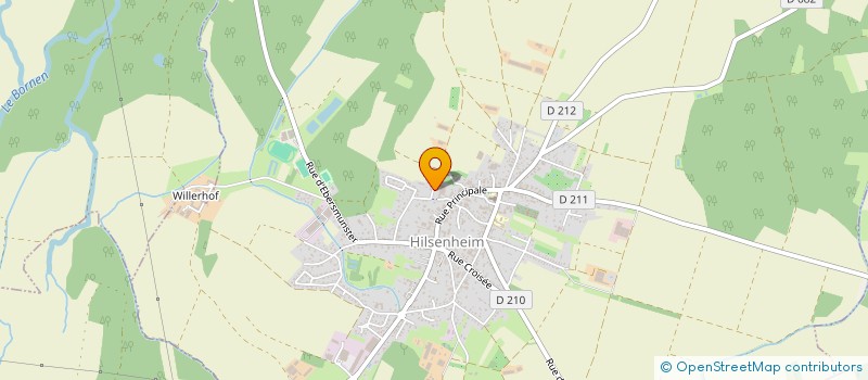 localisation de l'entreprise LA CLEF DU RIED  HILSENHEIM