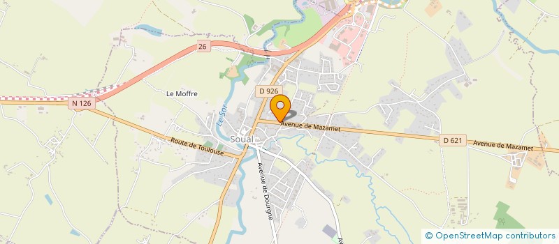 localisation de l'entreprise LA CLEF DU SUD  SOUAL