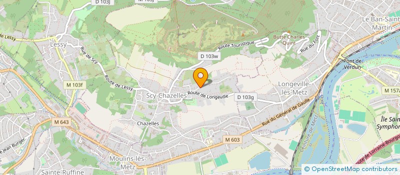 localisation de l'entreprise LA CLEF DU VILLAGE  SCY-CHAZELLES