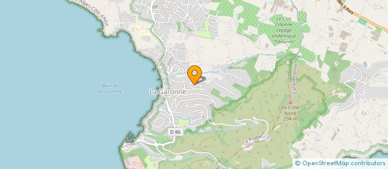 localisation de l'entreprise LA CLEMENTINE  LE PRADET