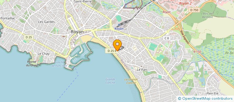 localisation de l'entreprise LA CLEPSYDRE  ROYAN