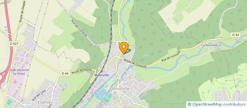 localisation de l'entreprise LA CLERETTE  MONTVILLE