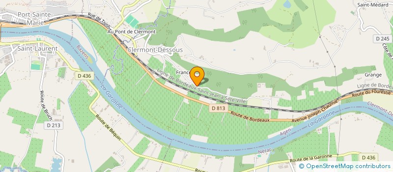 localisation de l'entreprise LA CLERMONTOISE  CLERMONT-DESSOUS