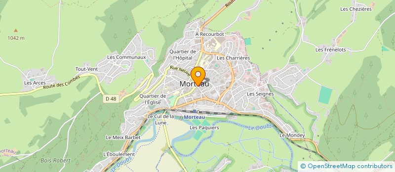 localisation de l'entreprise LA CLERVALOISE  MORTEAU