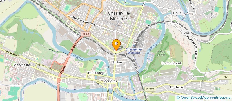 localisation de l'entreprise LA CLIC (COLLECTIF LOCAL D'INITIATIVE CITOYENNE)  CHARLEVILLE-MEZIERES