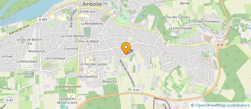 localisation de l'entreprise LA CLIM TOURANGELLE  AMBOISE