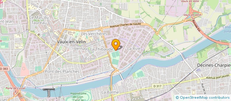 localisation de l'entreprise LA CLIMATIQUE RATIONNELLE  VAULX-EN-VELIN