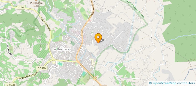 localisation de l'entreprise LA CLIMATISATION VAROISE  LE BEAUSSET