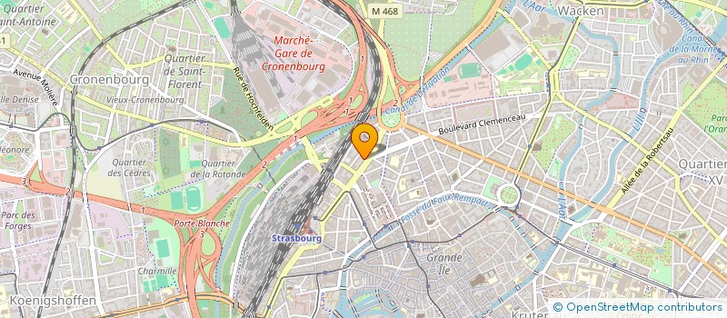 localisation de l'entreprise LA CLINIQUE  STRASBOURG