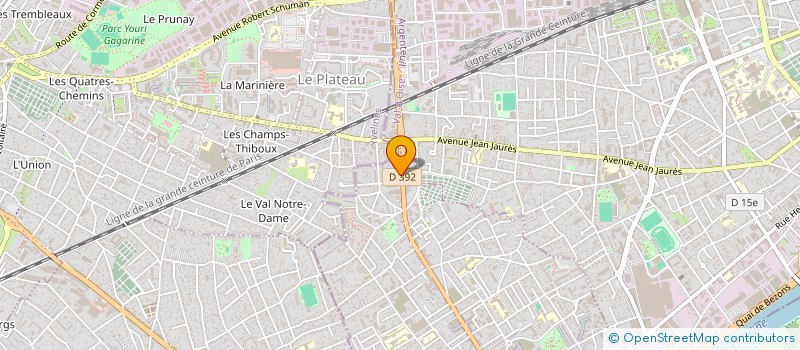 localisation de l'entreprise LA CLINIQUE AUTO  PIERRELAYE