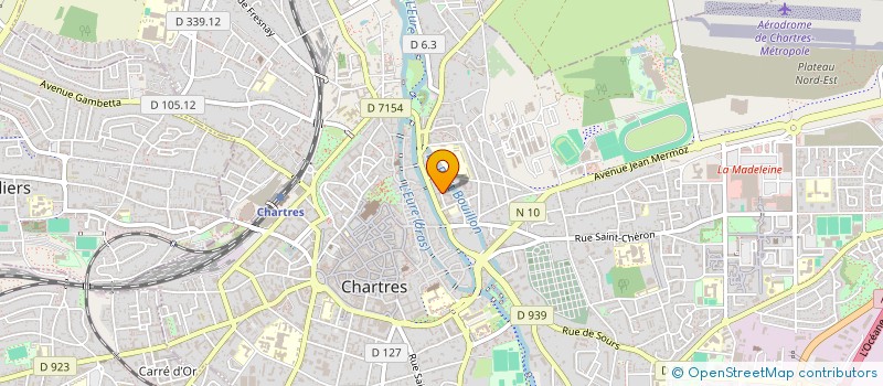 localisation de l'entreprise LA CLINIQUE DE LA VERANDA à CHARTRES