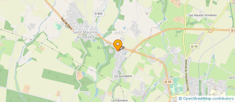localisation de l'entreprise LA CLINIQUE DE VOS MEUBLES à LES MONTS-D'ANDAINE