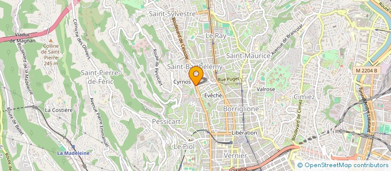localisation de l'entreprise LA CLINIQUE DU 2 ROUES à NICE