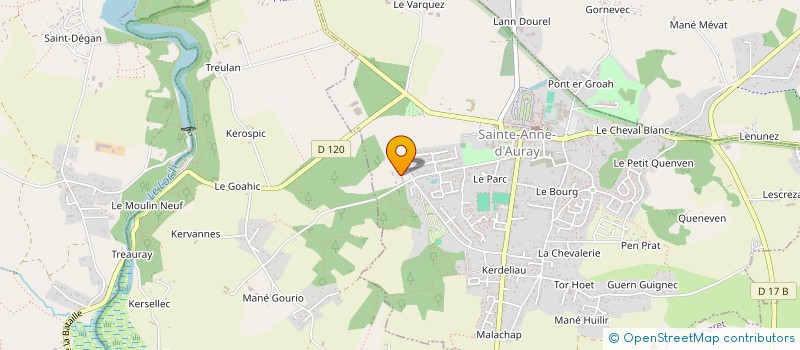 localisation de l'entreprise LA CLINIQUE DU BOIS à PLOEREN