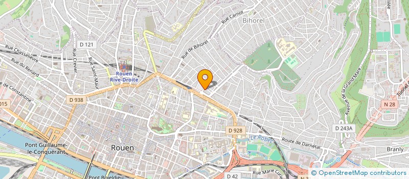 localisation de l'entreprise LA CLINIQUE DU CHAT à ROUEN