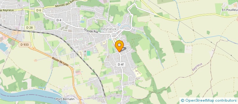 localisation de l'entreprise LA CLINIQUE DU LIEN à REYRIEUX
